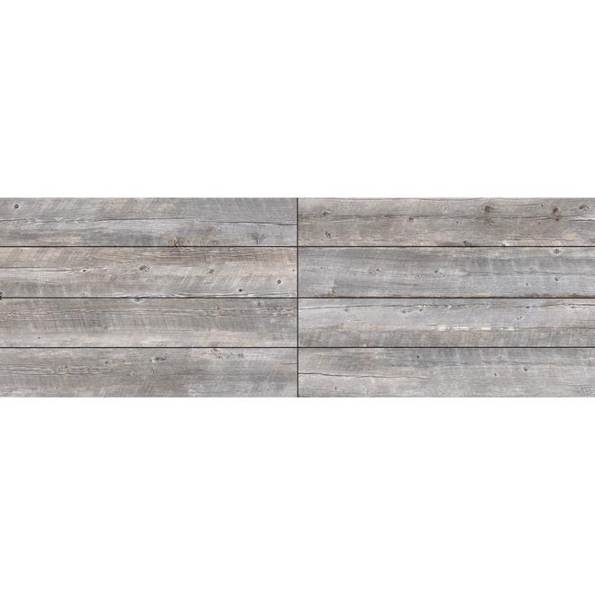 Carreaux de porcelaine apparence bois de frêne Natural Timber par Style Selections de 8 po x 48 po, 4/bte