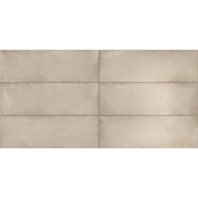 Iris Ceramica Be Like Ceramic Tile - 24-in x 8-in - Cream