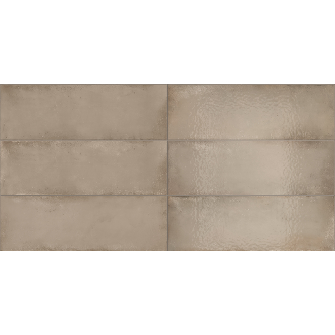 Iris Ceramica Be Like Ceramic Tiles - 24-in x 8-in - Sienna Glossy - 12-Pack