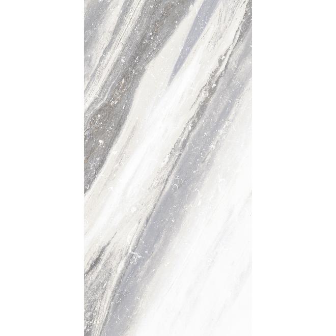 allen + roth Sovereign Stone 1 Pearl Porcelain Marble Floor and Wall Tile 12-in x 24-in