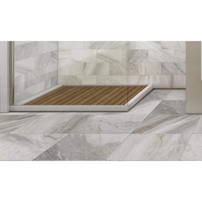 Style Selections Sovereign Stone 1 Pearl Porcelain Marble Floor and Wall Tile 6-in x 12-in