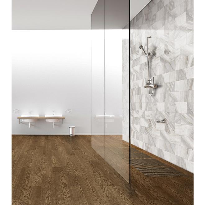 Style Selections Sovereign Stone 1 Pearl Porcelain Marble Floor and Wall Tile 6-in x 12-in