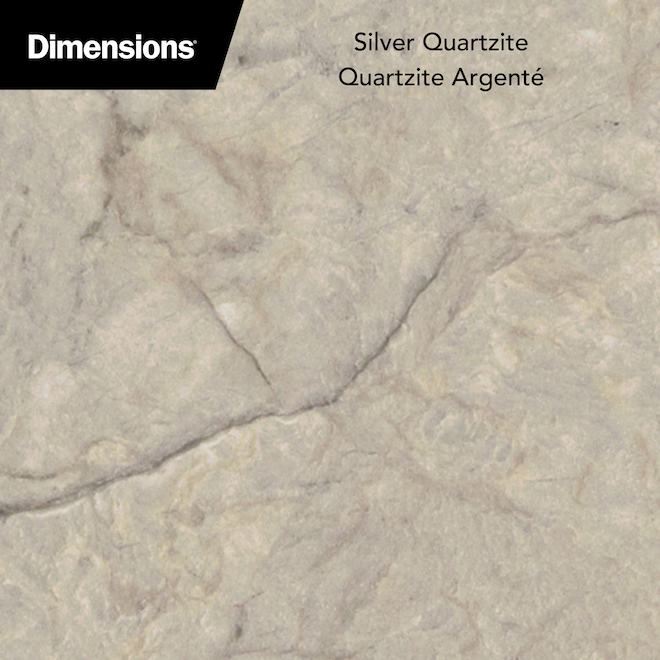 Belanger Laminates 2300 Moulded Countertop - Laminate - Quartzite Argente - 72-in L x 25 1/2-in W x 5/8-in T