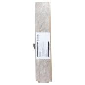 Dosseret pour comptoir, stratifié, 25 1/2", Silver Quartz
