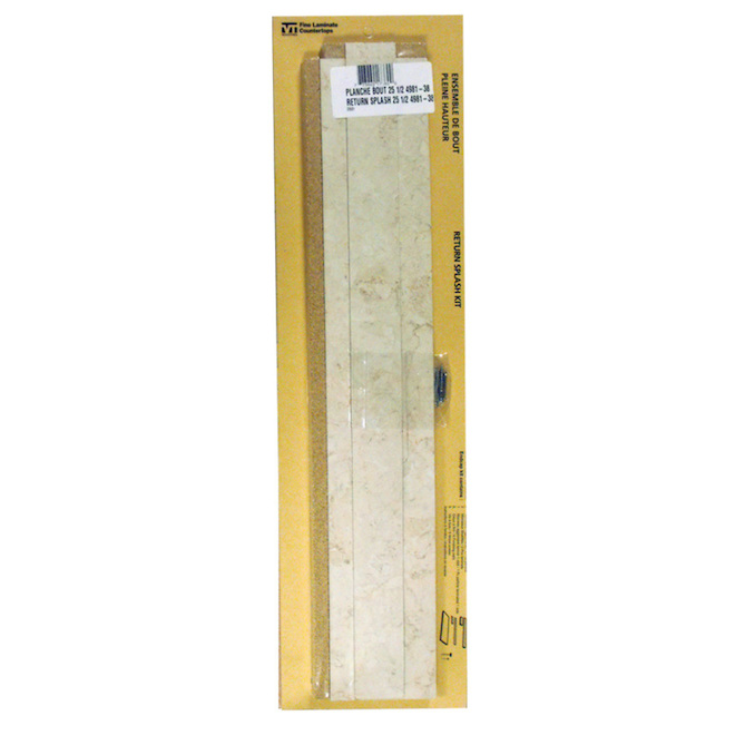 VTI Fine Laminate Countertops Calacatta Oro Square Edge Laminate Kitchen Side Splash Kit