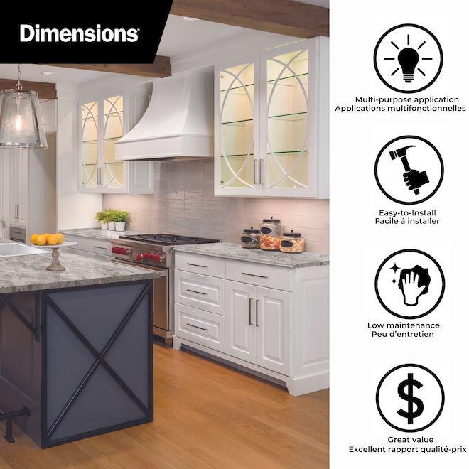 Belanger Laminates 7.25 x 28-in Atlantis Granite Counter Return Splash Kit