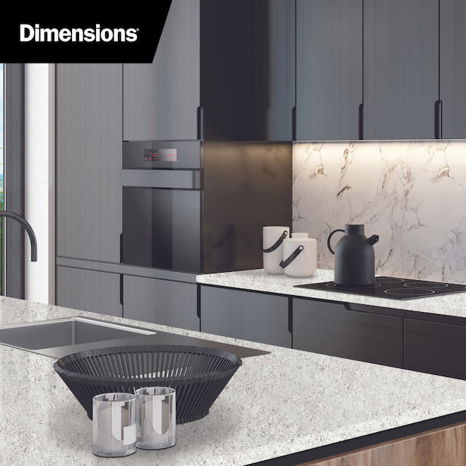 Belanger Laminates Countertop End Cap Kit - Laminate - Andino White - 1/2-in W x 28-in L
