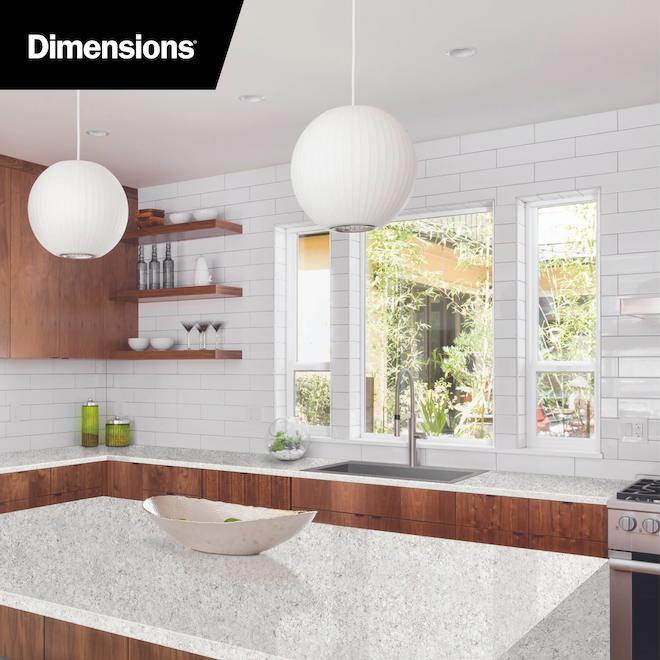Belanger Laminates Countertop End Cap Kit - Laminate - Andino White - 1/2-in W x 28-in L