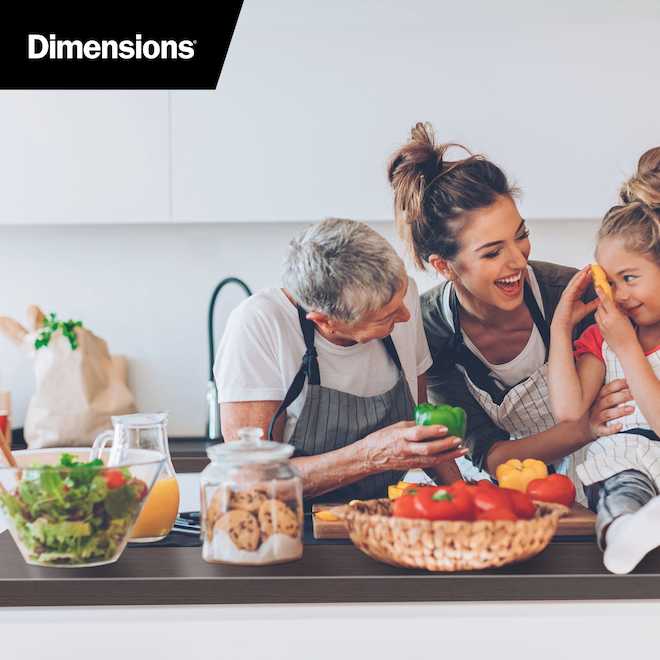 Bélanger Laminés Kitchen Countertop - Asian Night - Post-Formed Laminate - 10-ft L x 25.25-in D