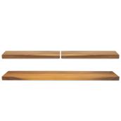 BL Acacia Floating Shelve Kit - 3 Units - 2 x 24-in - 1 x 48-in
