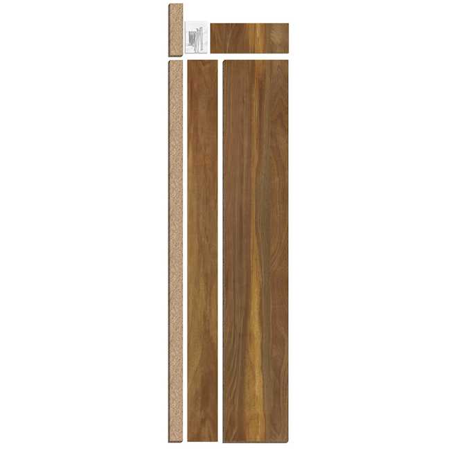 Belanger Laminates Countertop Return Splash Kit - Laminate - Walnut - 30-in x 1.5-in