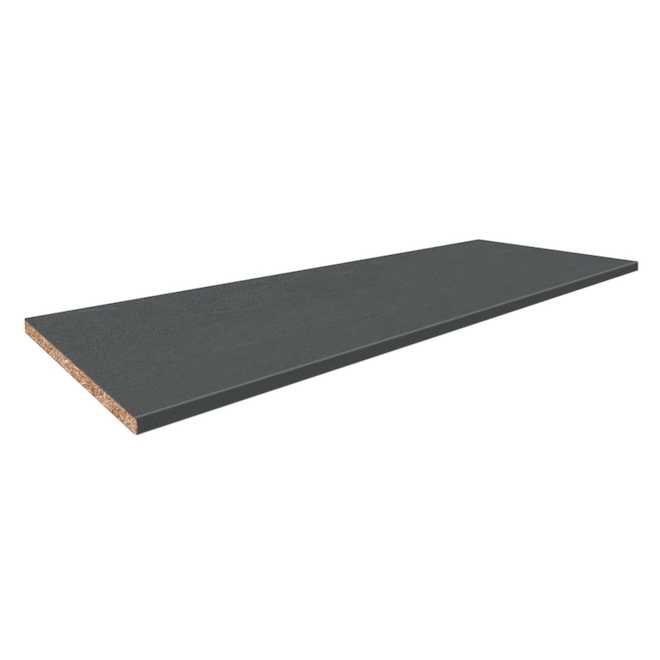 Bélanger Laminés 120-in Black Stone Straight Laminate Kitchen Countertop