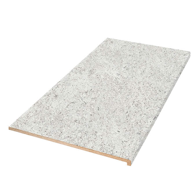 Comptoir stratifié moulé au fini blanc Andino de Bélanger Laminées, 8 pi x 25,5 po, profil 2700