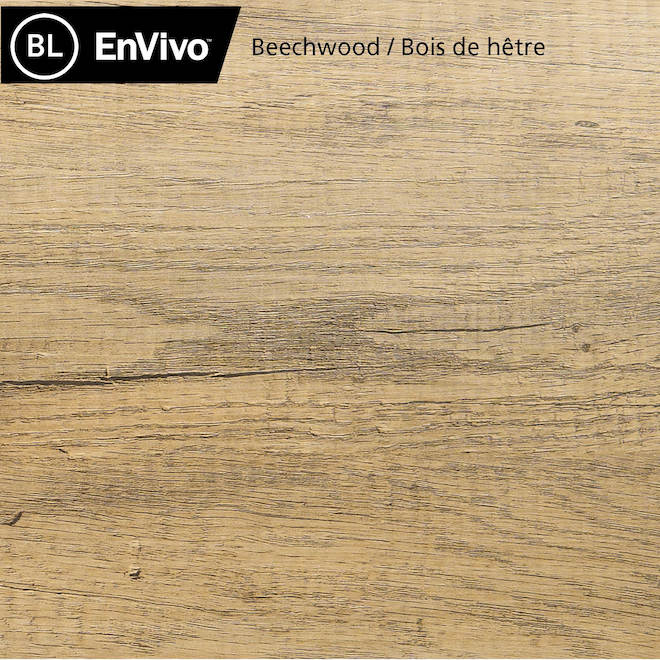 EnVivo Melamine Shelf 1 x 10 x 48-in - Beechwood
