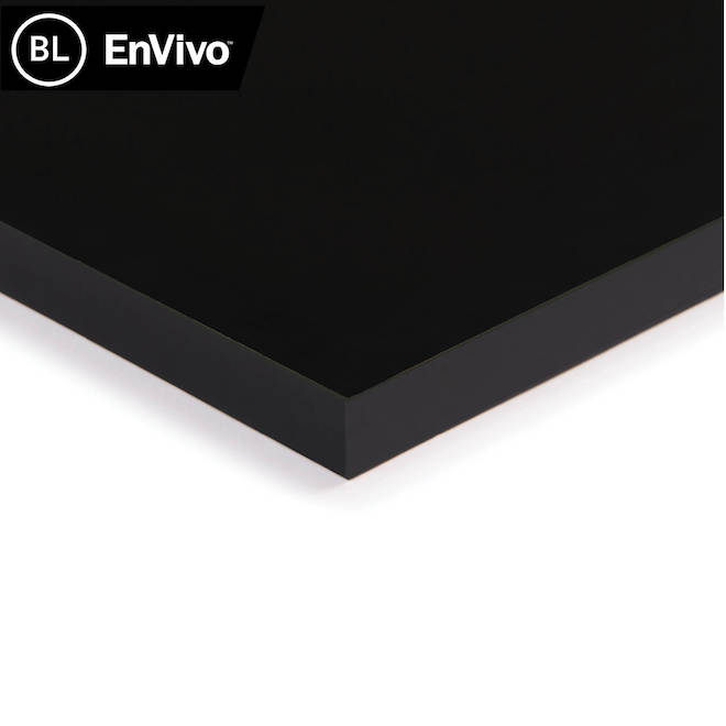 EnVivo Melamine Shelf 3/4 x 10 x 24-in - Black Velvet Velvet