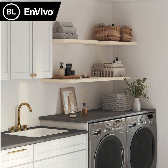 EnVivo Melamine Shelf 3/4 x 10 x 24-in - English Oak