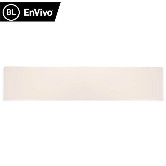 EnVivo Melamine Shelf 3/4 x 10 x 48-in - White Velvet Velvet