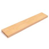 BL Centrepoint Floating Shelf in Hevea Wood 1.5 x 9.5 x 48-in