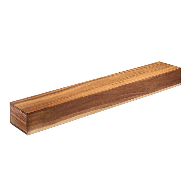 BL Centerpoint Floating Shelf in Acacia Wood for Mantels -  5 x 8 x 48-in