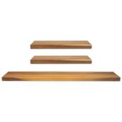 BL Centerpoint 3 Floating Shelves in Acacia Wood