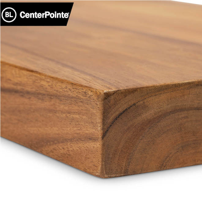 BL Centerpoint Floating Shelf in Acacia Wood - 1.5 x 9.5 x 48-in