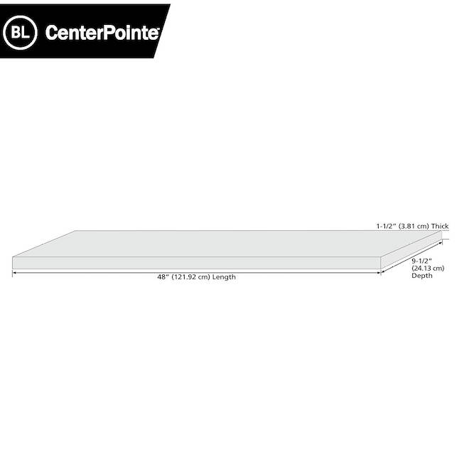 BL Centerpoint Floating Shelf in Acacia Wood - 1.5 x 9.5 x 48-in