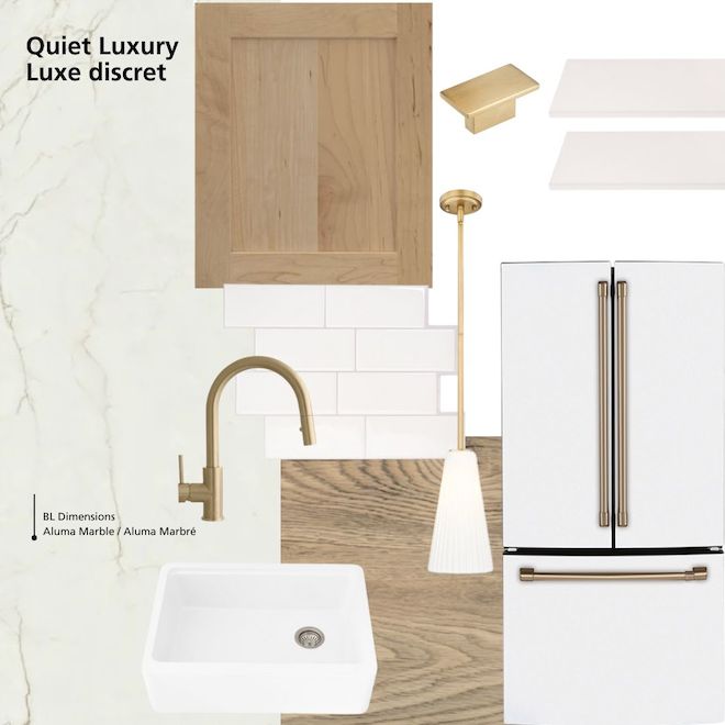 BL Dimensions Aluma Universal End Cap Kit Laminated 28-in - Marble