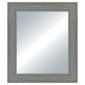 Miroir biseauté en plastique, 29,2" X 35,2", gris froid