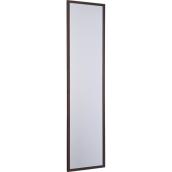 Miroir pour porte en MDF, 12,92" X 49,92", noyer rustique