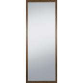 Miroir de plancher rectangulaire Columbia Frame, 26,45 po x 70 po, cadre noyer