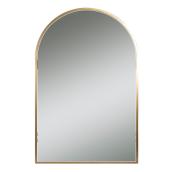 Miroir arqué avec cadre or brossé de Columbia, 28 po x 44 po