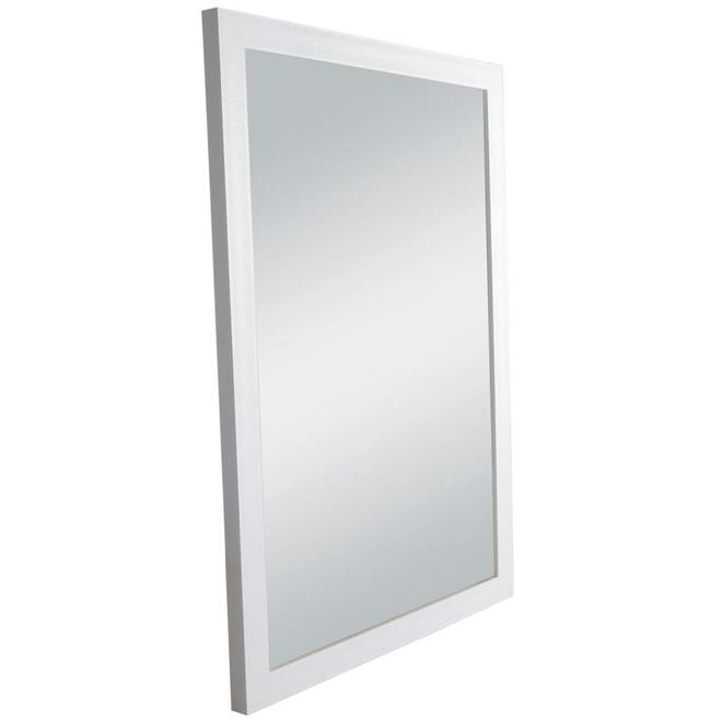 18X26-in Library Mirror White