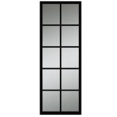 Miroir Columbia Prince à bordures minces 22 po x 60 po noir