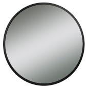 Miroir rond Columbia Frame, métal 24 po x 24 po noir brossé