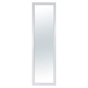 Miroir de porte rectangulaire Columbia blanc de 13,5 po x 49 po