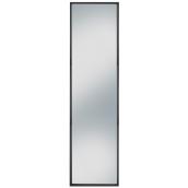 Columbia Slantwise Perfection 17-in x 60.3-in Brushed Black Leaner Mirror