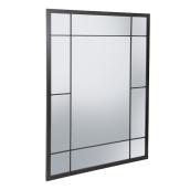 Columbia Frame 40-in L x 30-in W Rectangular Black Framed Wall Mounted Mirror