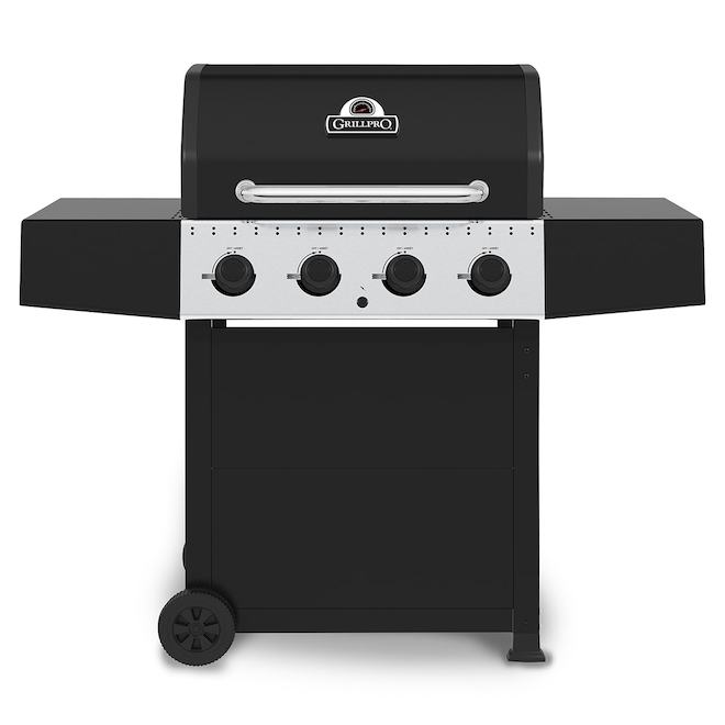 GrillPro 410 40,000-BTU 4-Burner Propane Gas Barbecue in Black 245054 ...