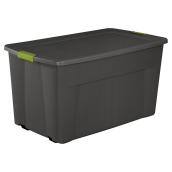 Bac de rangement sur roues Sterlite, polypropylène, 170 litres, gris mat