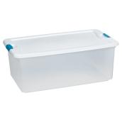 Storage Bin - 100L - Clear/White