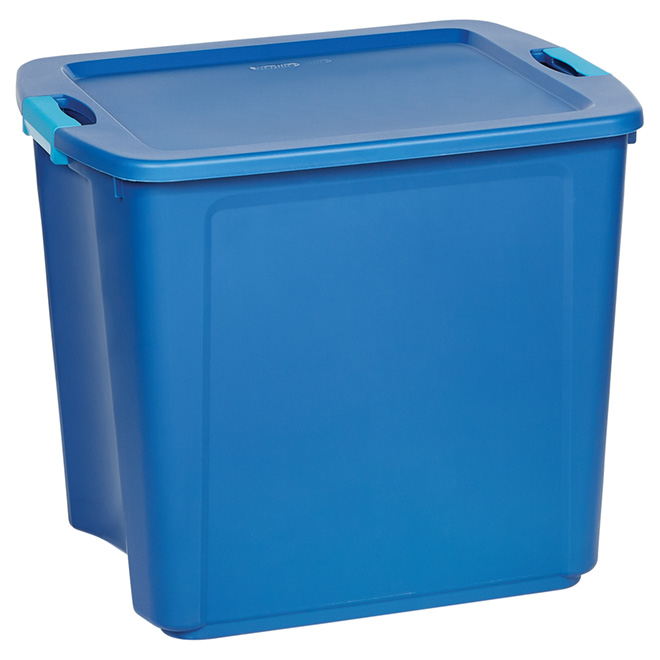 Storage Bin With Label 98l True Blue