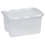Boîte de rangement avec couvercle à charnières, 45 l