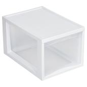 Tiroir de rangement, 37 l, clair/blanc