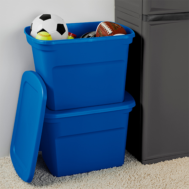 Sterilite Storage Box with Latch - Plastic - 68-Litre - Blue