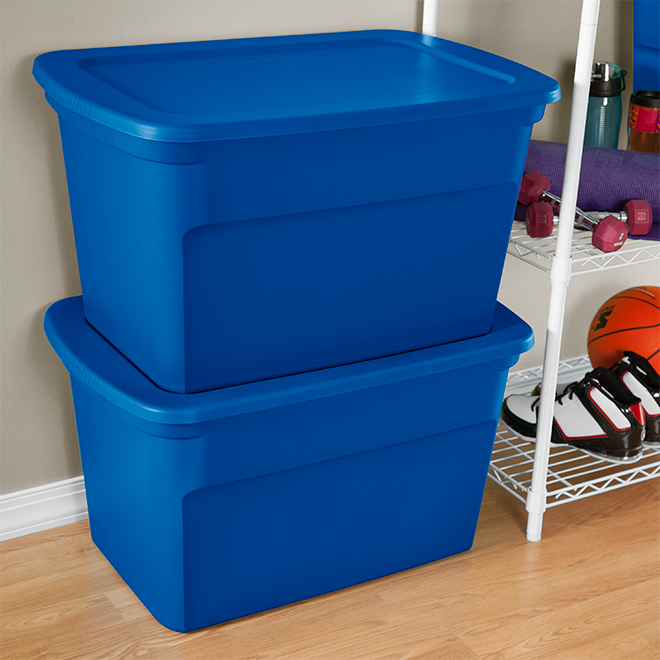 Sterlite Storage Box with Latch - Plastic - 114-Ltre - Blue