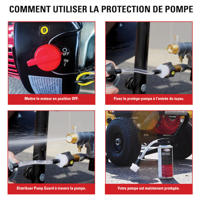 Protection de pompe Simpson pour laveuse à pression électriques et à gaz, 4 oz