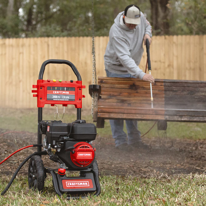 CRAFTSMAN 3400 PSI 2.4-gal/min Cold Water Gas Pressure Washer