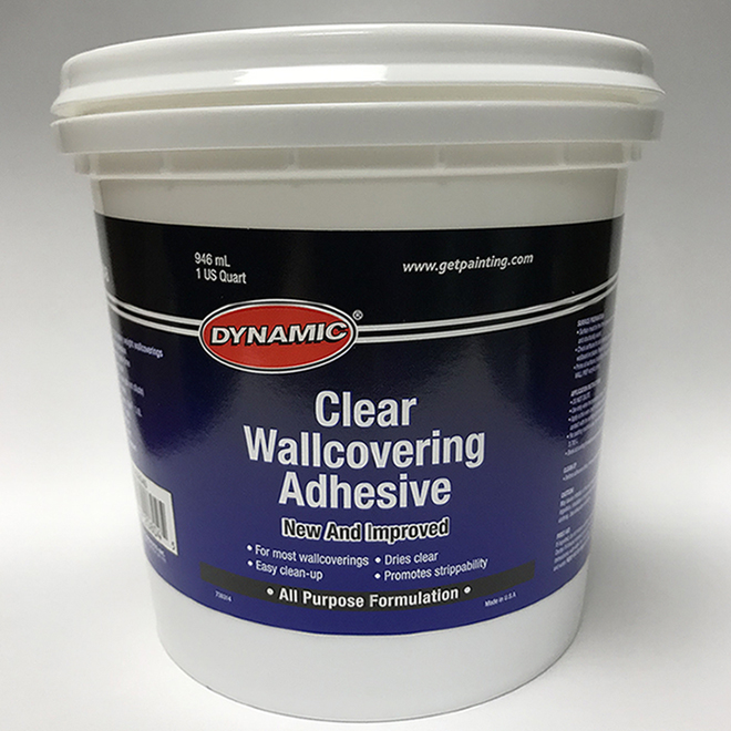 Dynamic Light to Heavy Wallpaper Adhesive - Clear Drying - Water-Based -  946-ml GG208040 | RONA