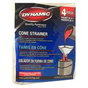 Dynamic Paint Strainers - Cone Shaped - Medium - Oil and Latex - 4-Pack