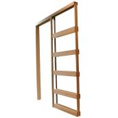 Pocket Door Frame - 24" to 30" x 96" - Wood/Steel/Nylon